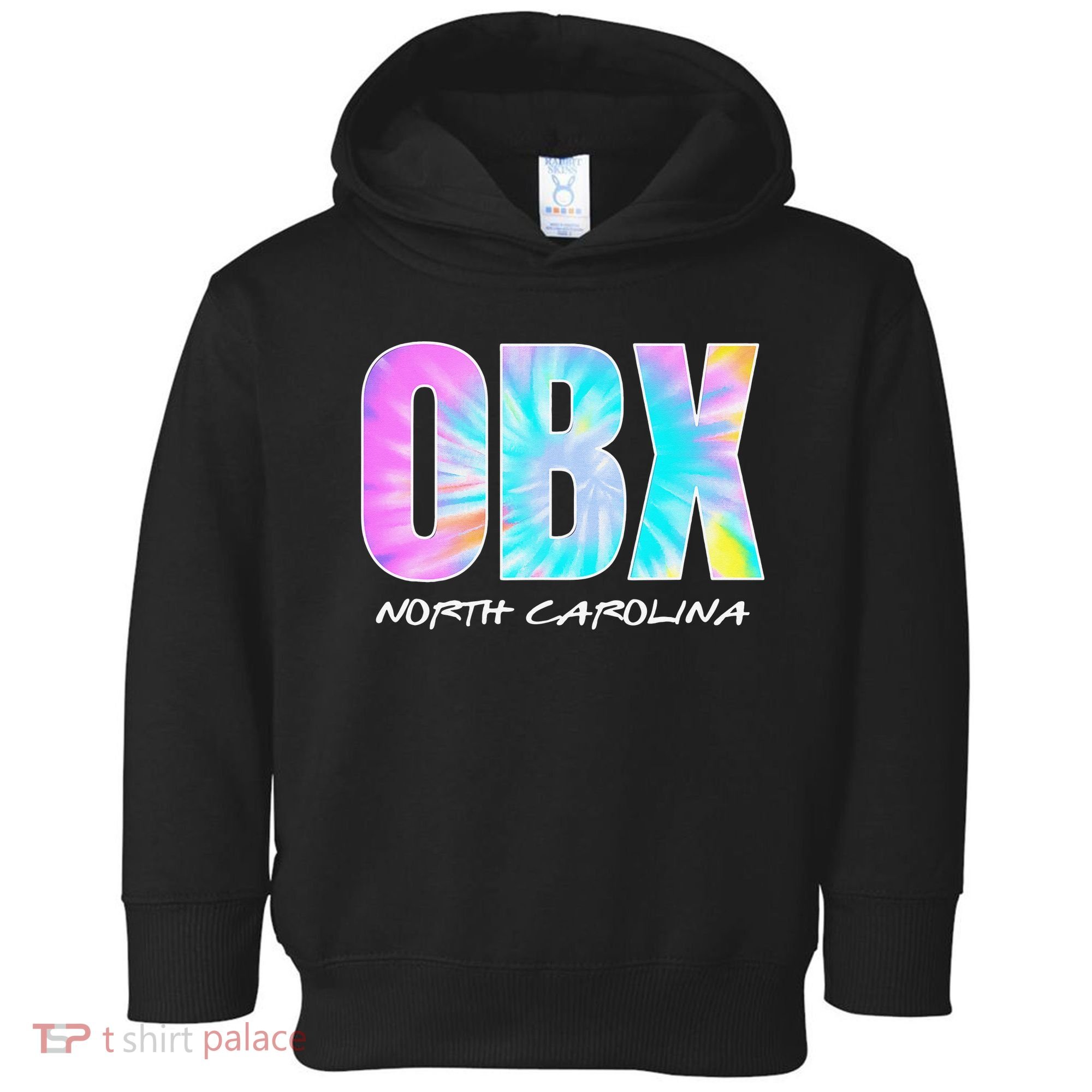 Tie Dye OBX North Carolina Outer Banks Toddler Hoodie