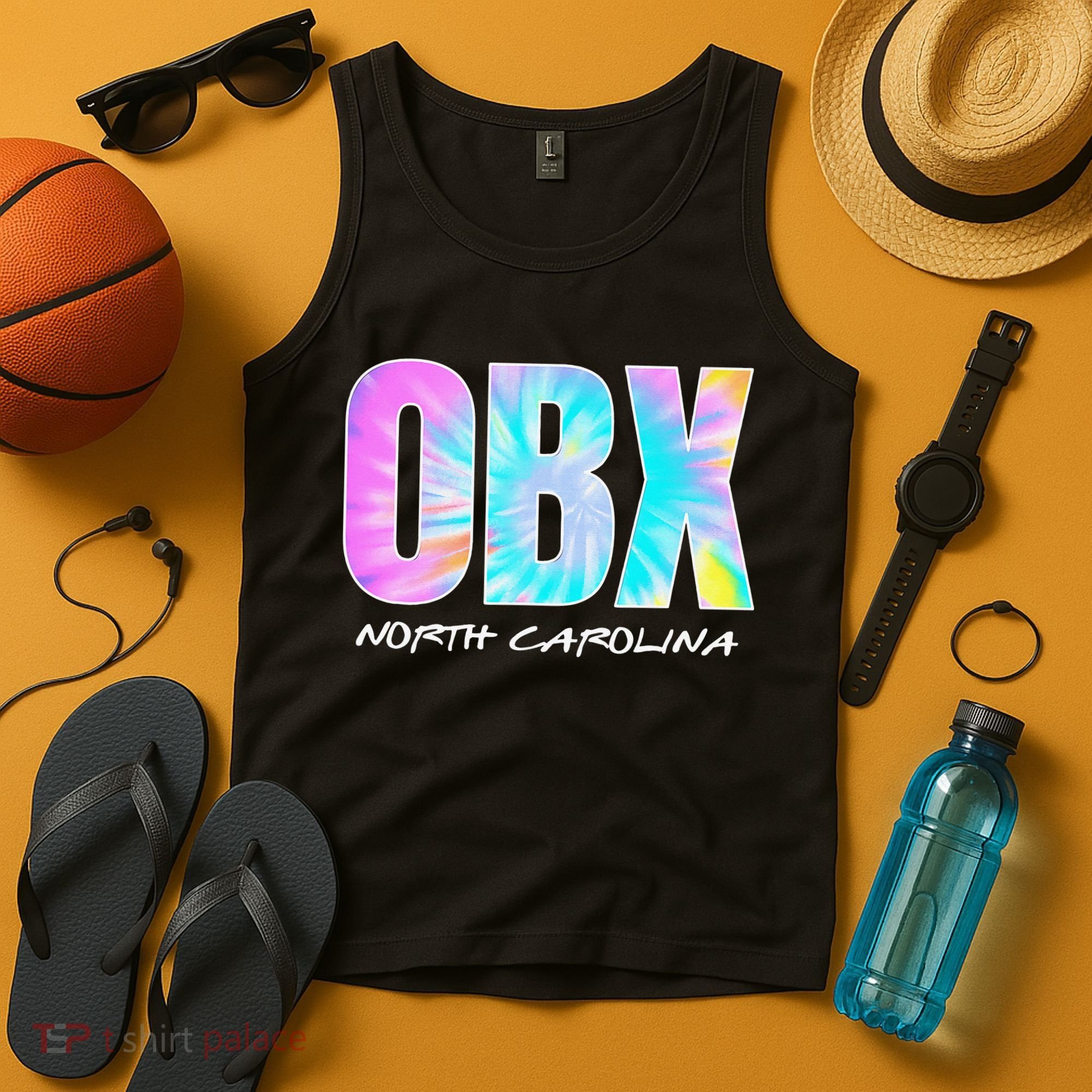 Tie Dye OBX North Carolina Outer Banks Tank Top