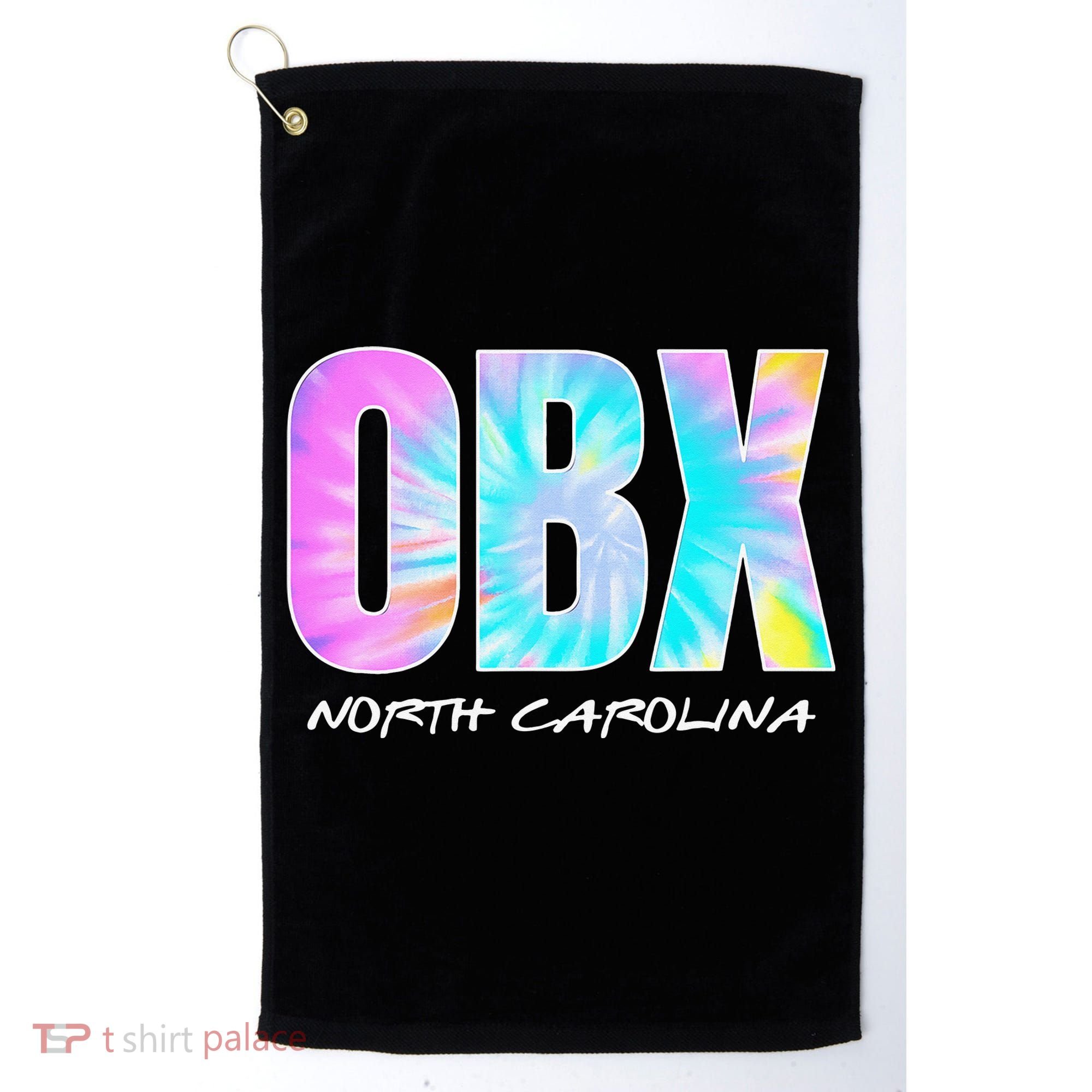 Tie Dye OBX North Carolina Outer Banks Golf Towel