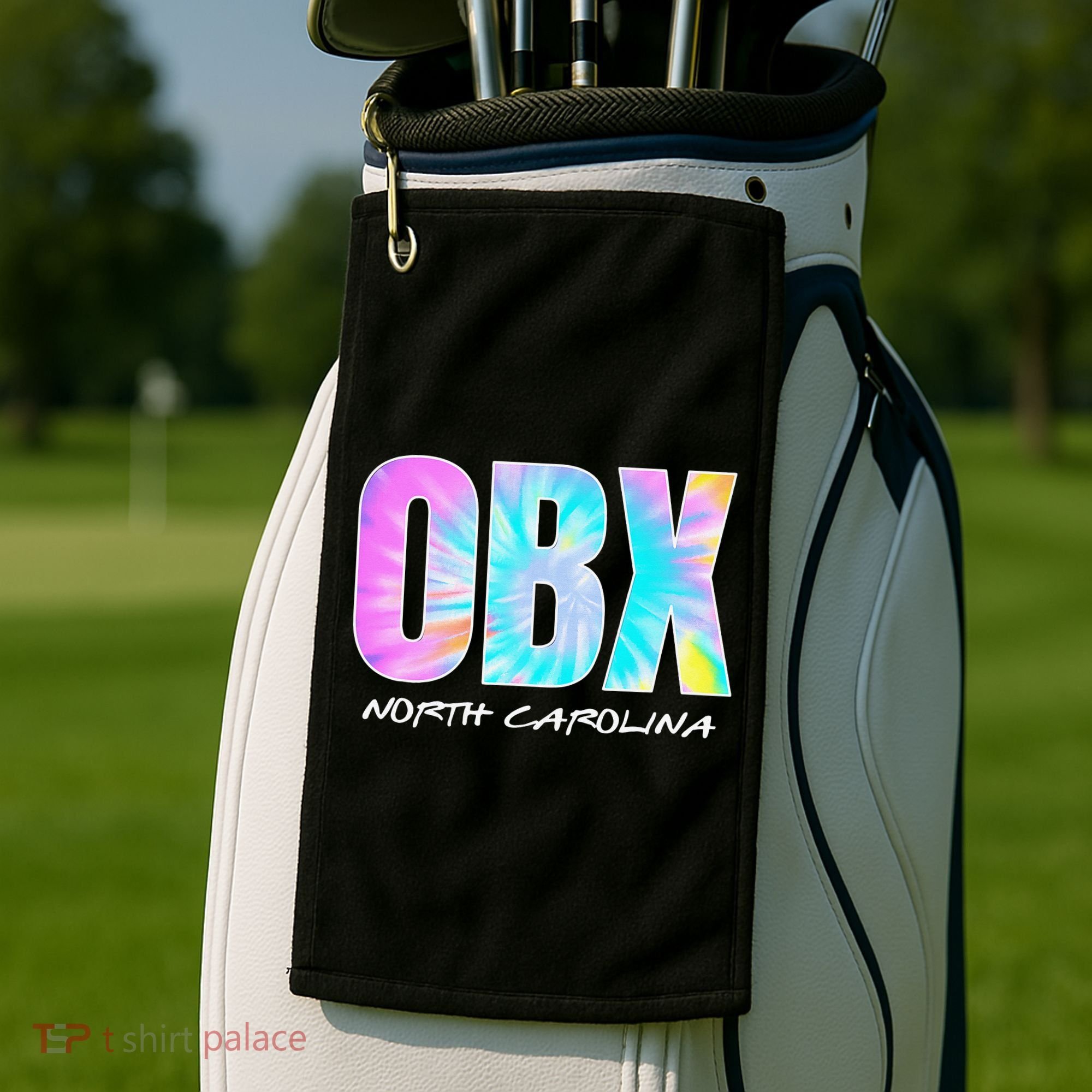 Tie Dye OBX North Carolina Outer Banks Golf Towel