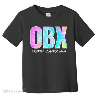Tie Dye OBX North Carolina Outer Banks Toddler T-Shirt