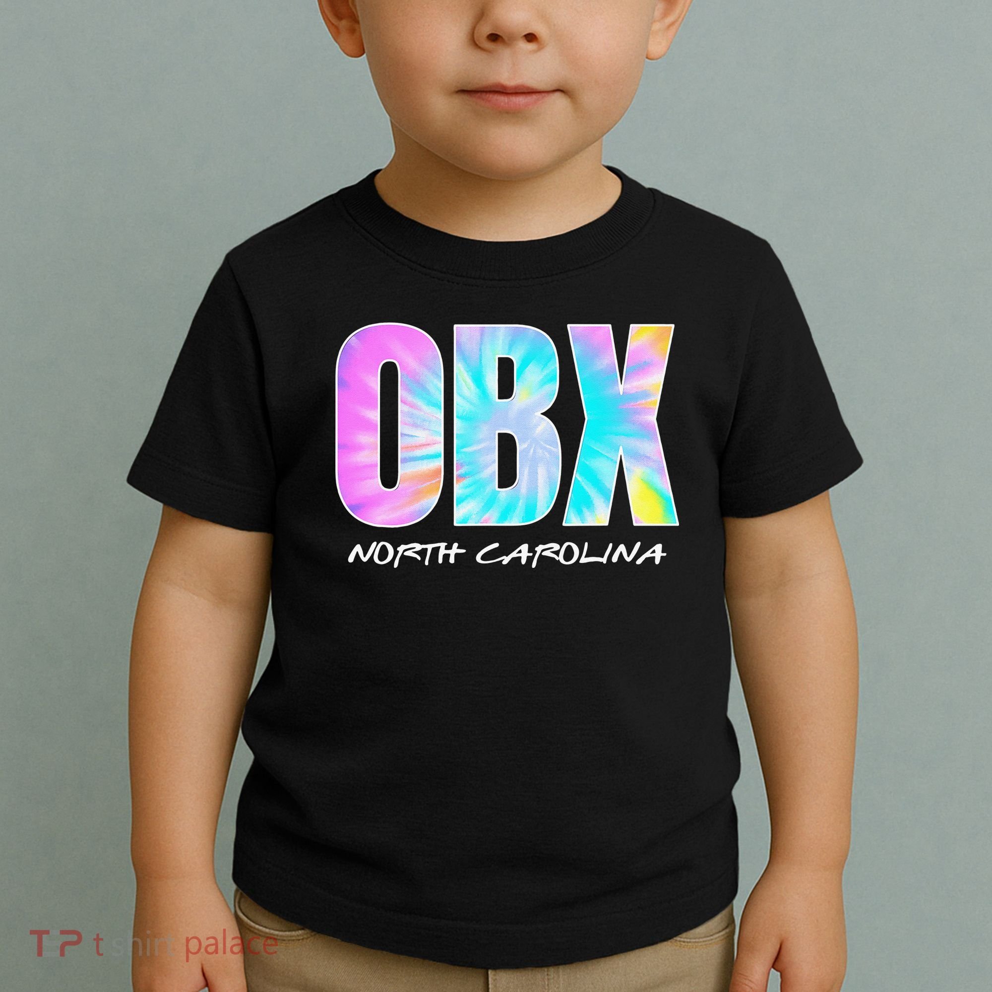 Tie Dye OBX North Carolina Outer Banks Toddler T-Shirt