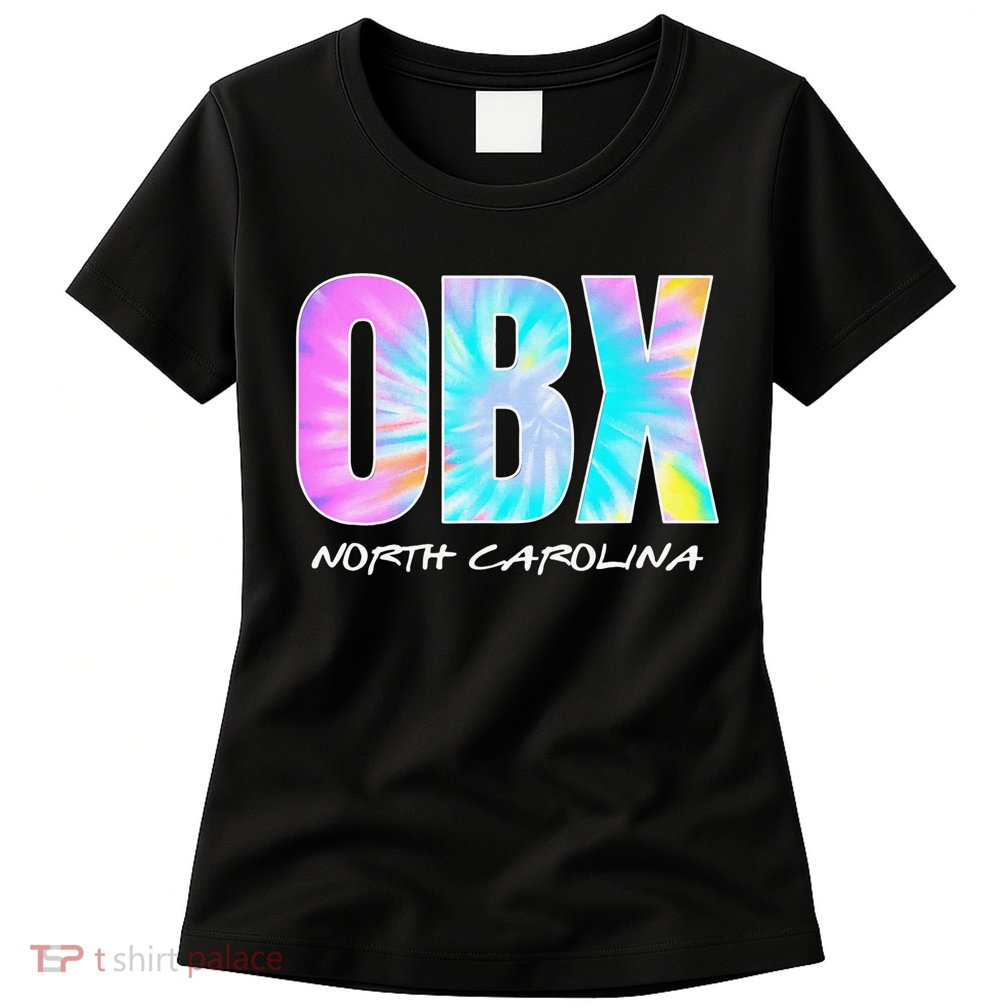 Tie Dye OBX North Carolina Outer Banks Women's T-Shirt