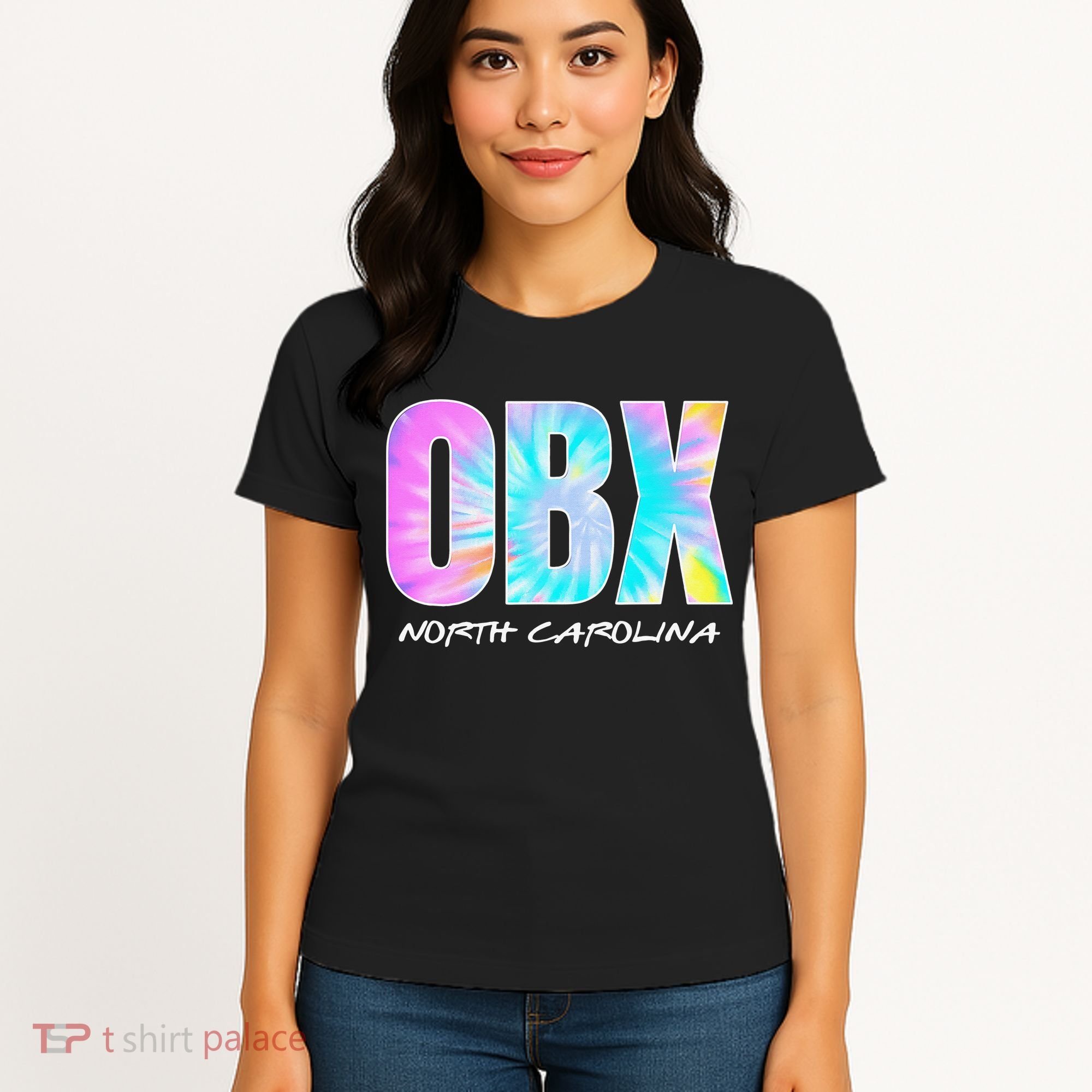 Tie Dye OBX North Carolina Outer Banks Women's T-Shirt
