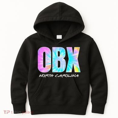 Tie Dye OBX North Carolina Outer Banks Kids Hoodie