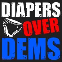 Trump Diapers Over Dems Tumbler thumb 3