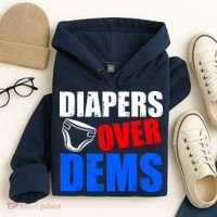 Trump Diapers Over Dems Hoodie thumb 4