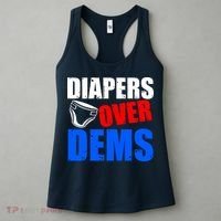 Trump Diapers Over Dems Women's Tank Top thumb 3