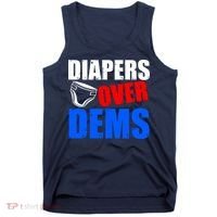 Trump Diapers Over Dems Tank Top thumb 0