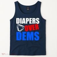 Trump Diapers Over Dems Tank Top thumb 2