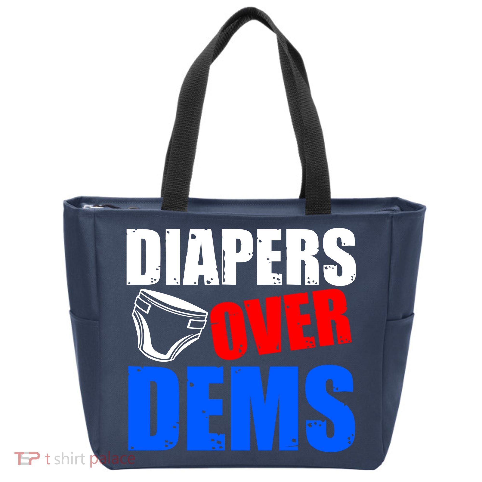 Trump Diapers Over Dems Tote Bag
