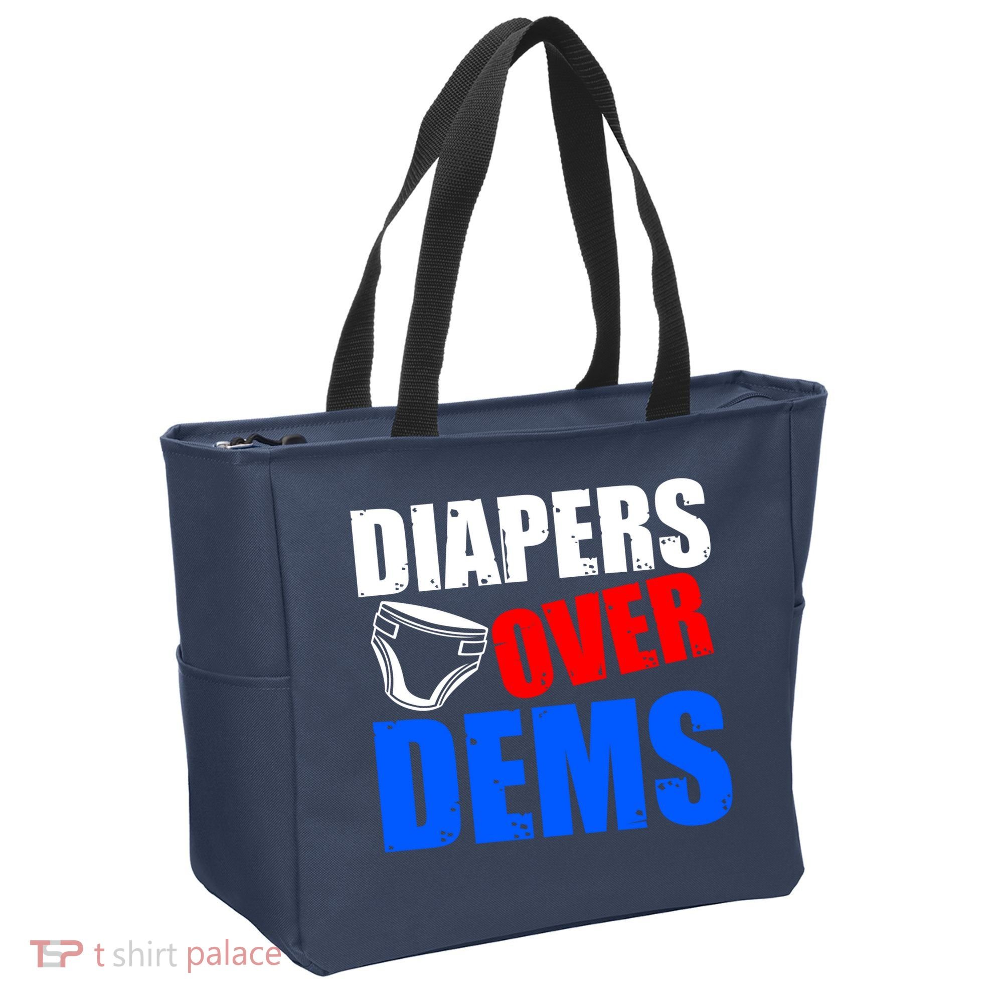 Trump Diapers Over Dems Tote Bag