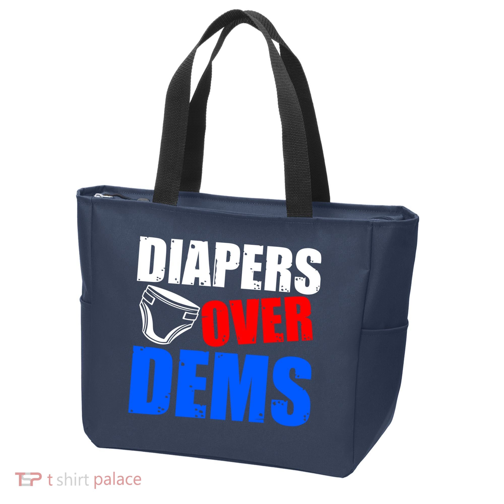 Trump Diapers Over Dems Tote Bag