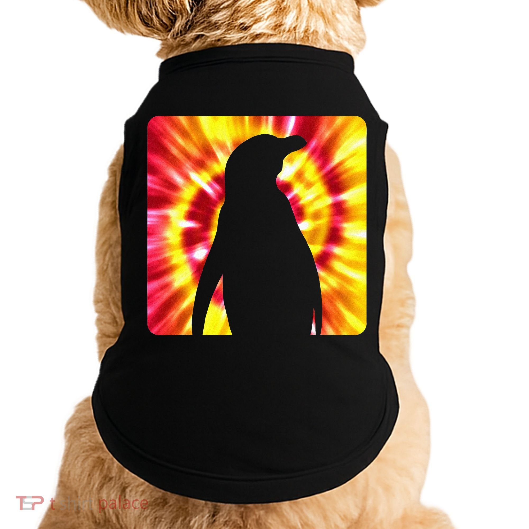 Tie Dye Penguin For Penguin Lovers Doggie Tank