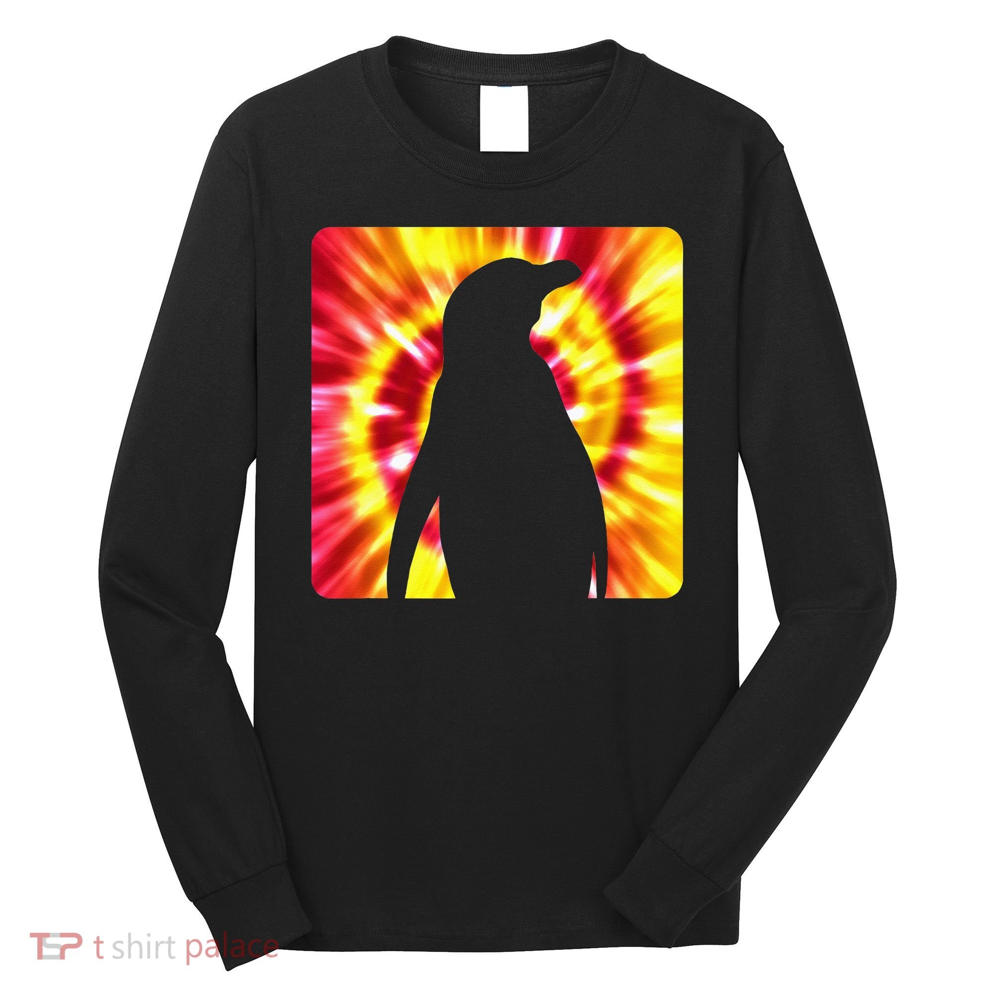 Tie Dye Penguin For Penguin Lovers Long Sleeve Shirt