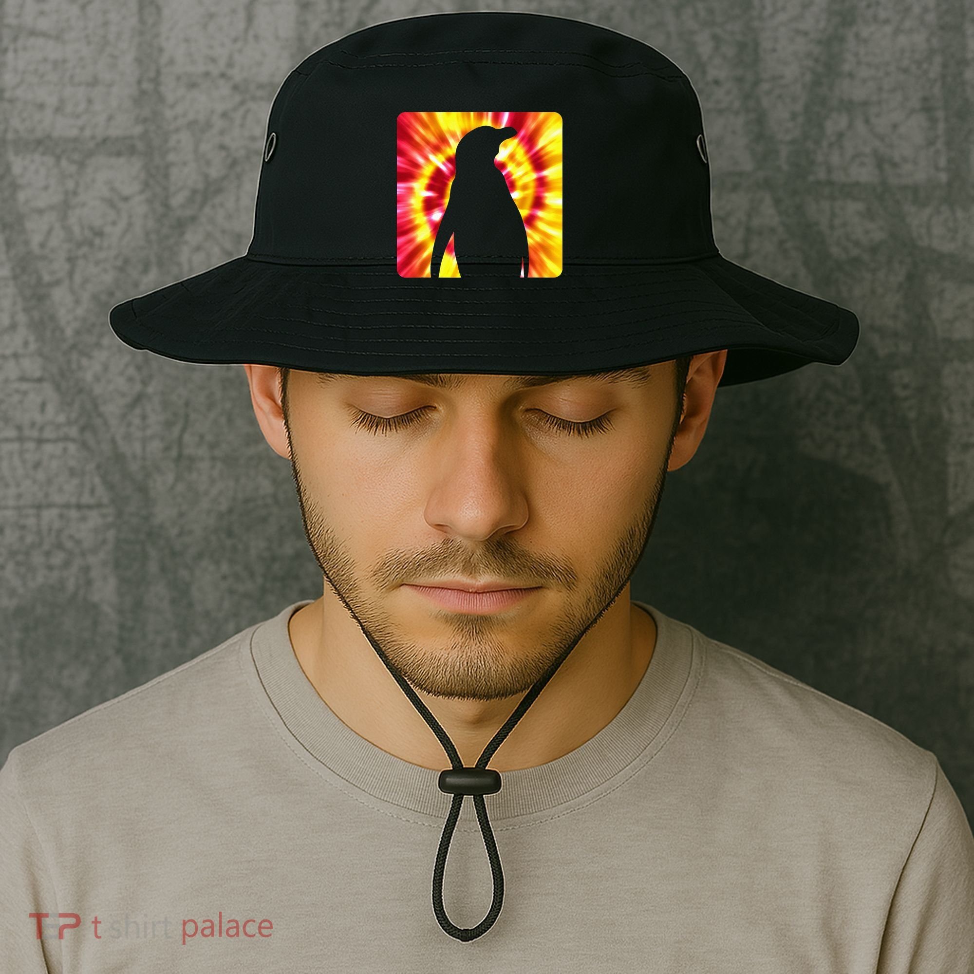 Tie Dye Penguin For Penguin Lovers Bucket Hat