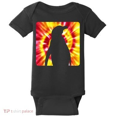 Tie Dye Penguin For Penguin Lovers Baby Bodysuit