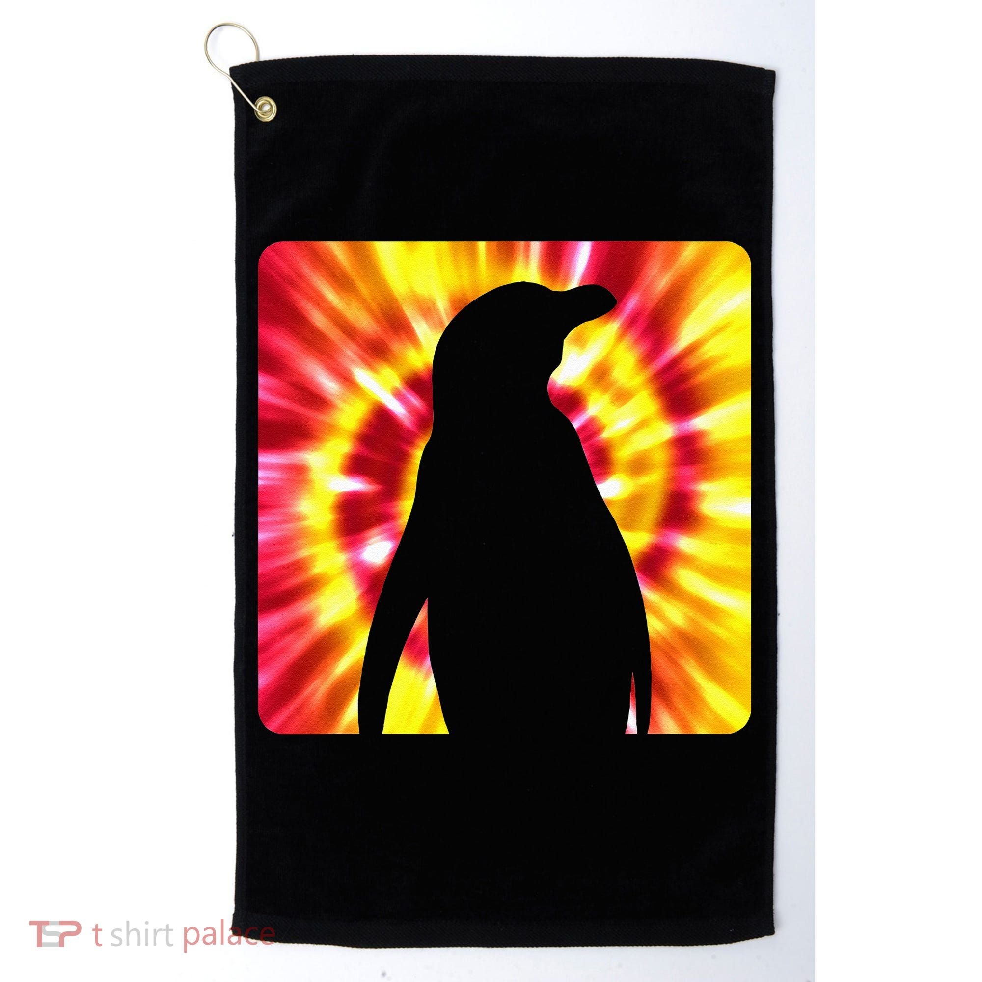 Tie Dye Penguin For Penguin Lovers Golf Towel