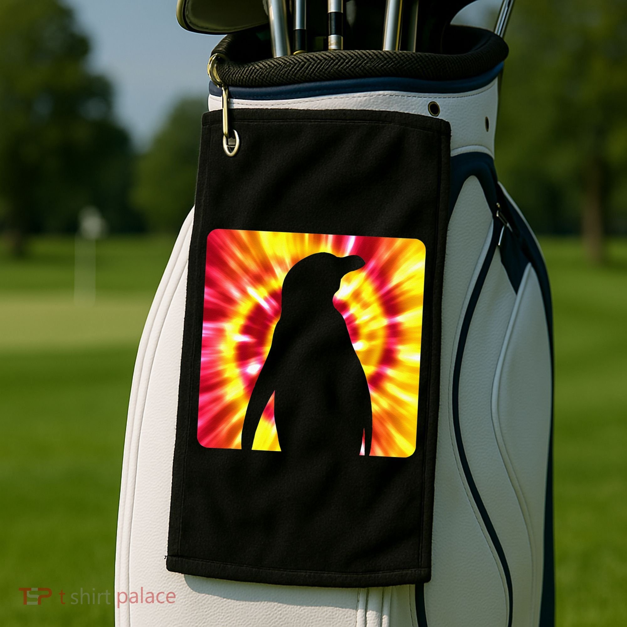 Tie Dye Penguin For Penguin Lovers Golf Towel