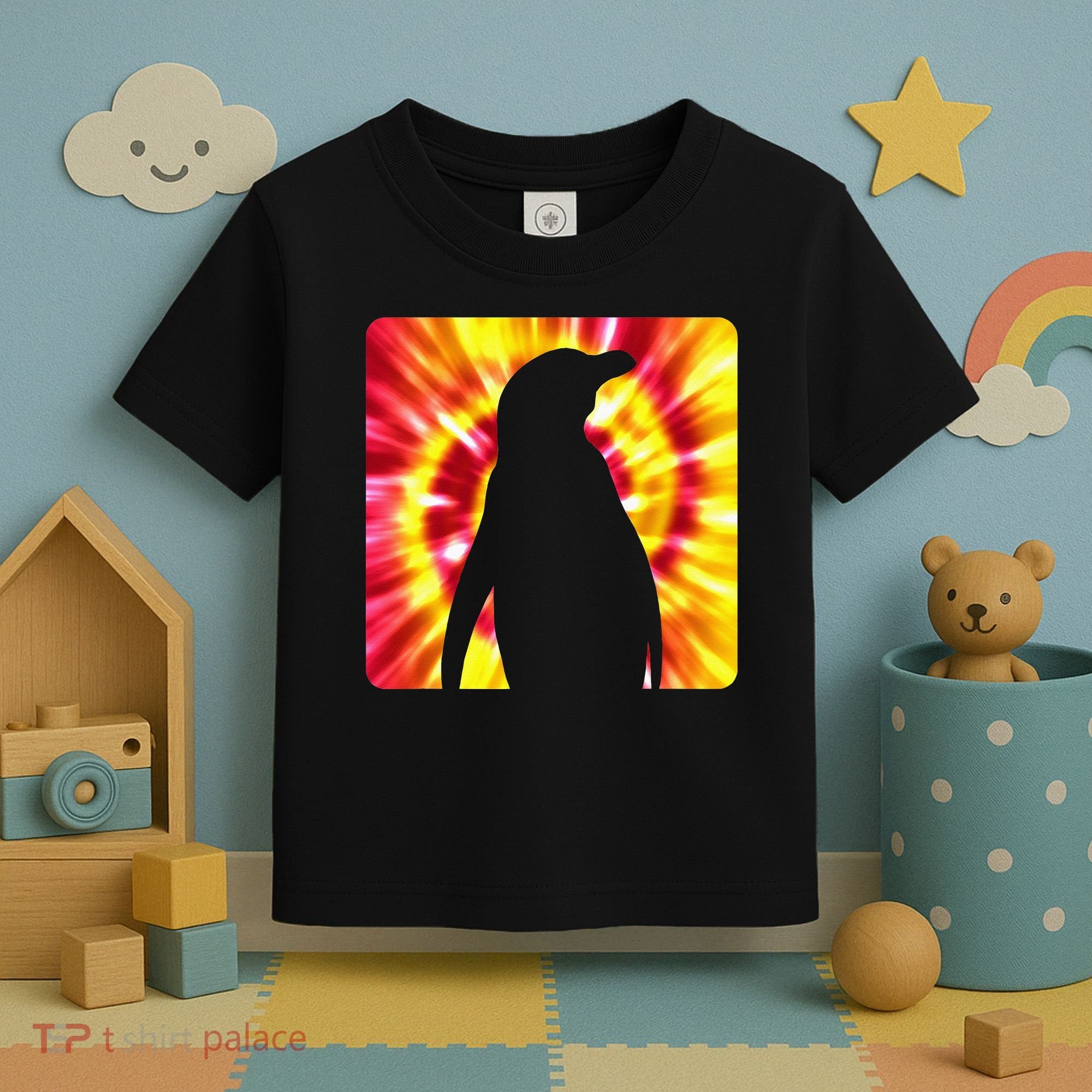 Tie Dye Penguin For Penguin Lovers Toddler T-Shirt