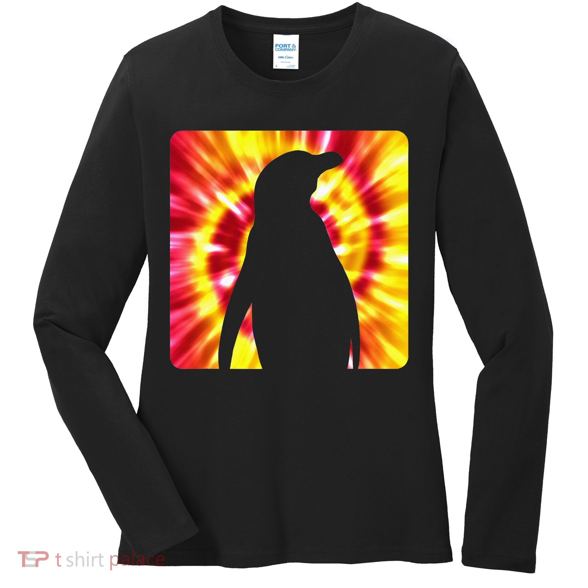 Tie Dye Penguin For Penguin Lovers Women's Long Sleeve Shirt