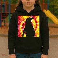 Tie Dye Penguin For Penguin Lovers Kids Hoodie thumb 3