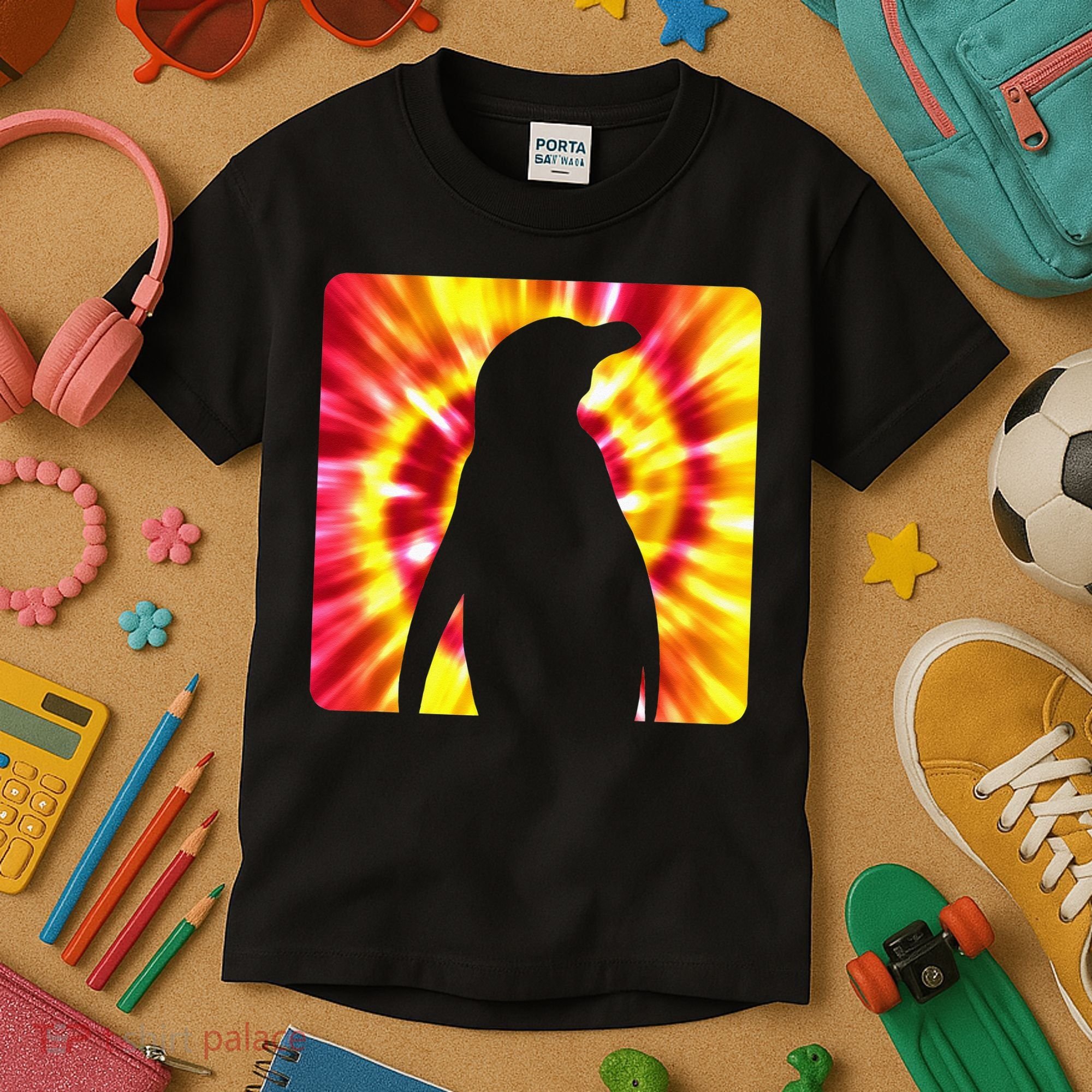 Tie Dye Penguin For Penguin Lovers Kids T-Shirt