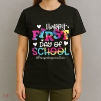Tie Dye Paraprofessional Happy First Day Of School Funny T-Shirt thumb 4