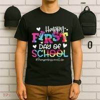 Tie Dye Paraprofessional Happy First Day Of School Funny T-Shirt thumb 6