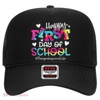 Tie Dye Paraprofessional Happy First Day Of School Funny Hat thumb 0