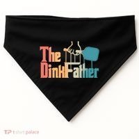 The Dinkfather Pickleball Dad Funny Pickleball FatherS Day Great Gift USA-Made Doggie Bandana thumb 0