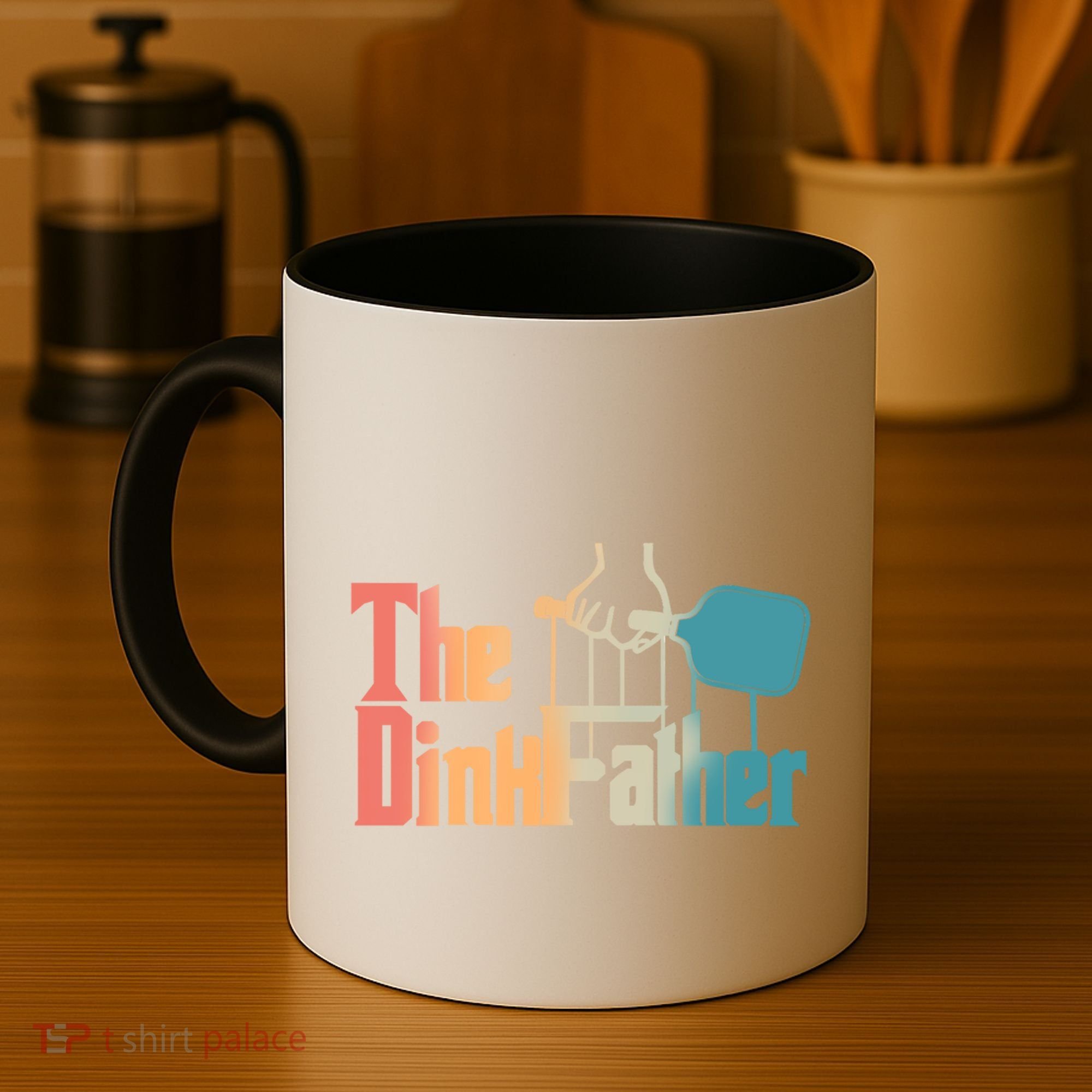 The Dinkfather Pickleball Dad Funny Pickleball FatherS Day Great Gift Coffee Mug