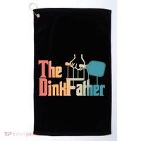 The Dinkfather Pickleball Dad Funny Pickleball FatherS Day Great Gift Golf Towel thumb 0