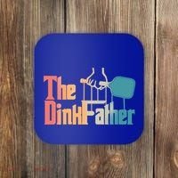 The Dinkfather Pickleball Dad Funny Pickleball FatherS Day Great Gift Coaster thumb 0