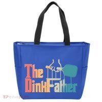 The Dinkfather Pickleball Dad Funny Pickleball FatherS Day Great Gift Tote Bag thumb 0
