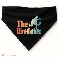The Dinkfather Pickleball Dad Funny Pickleball FatherS Day Cool Gift USA-Made Doggie Bandana thumb 0