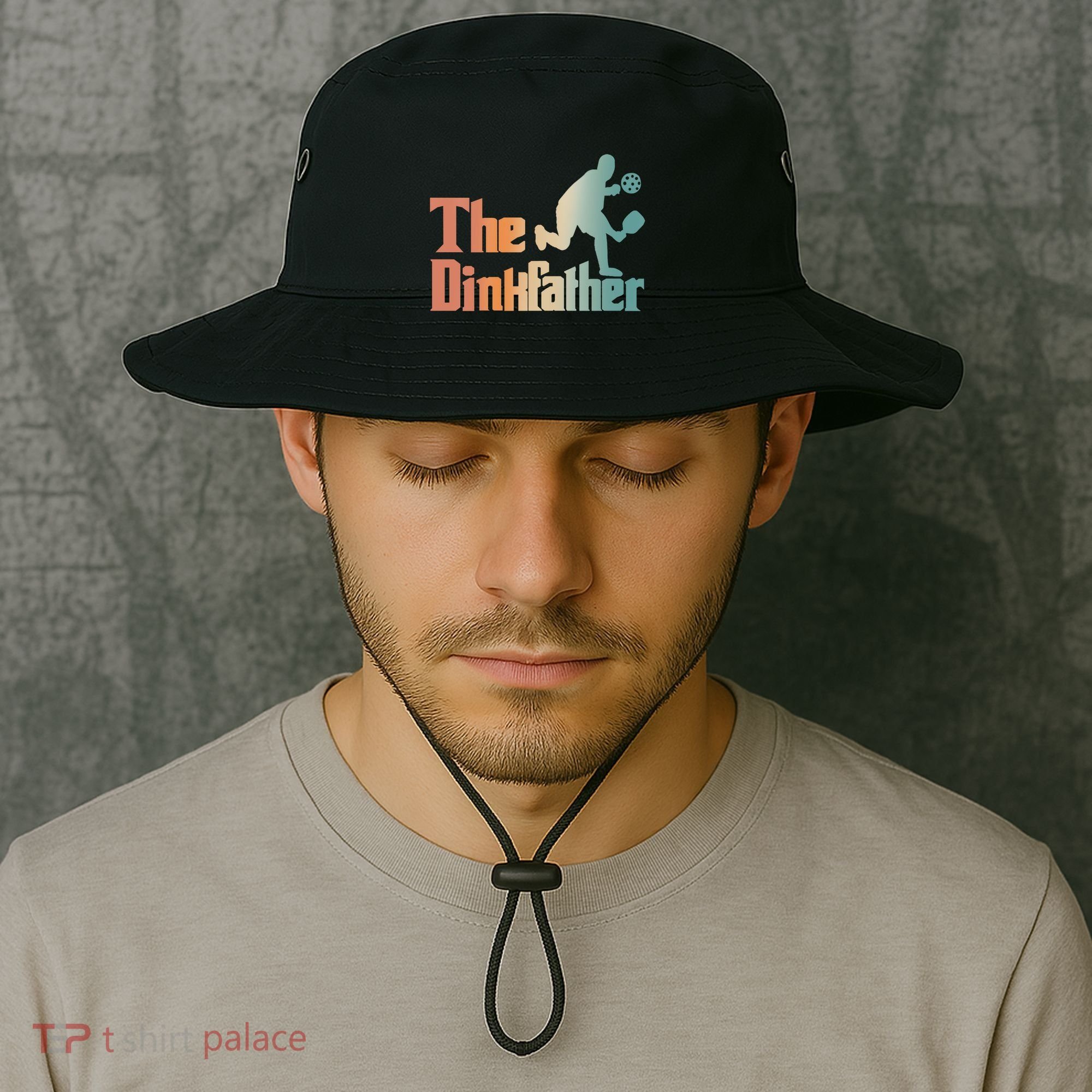 The Dinkfather Pickleball Dad Funny Pickleball FatherS Day Cool Gift Bucket Hat
