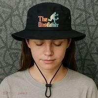 The Dinkfather Pickleball Dad Funny Pickleball FatherS Day Cool Gift Bucket Hat thumb 3