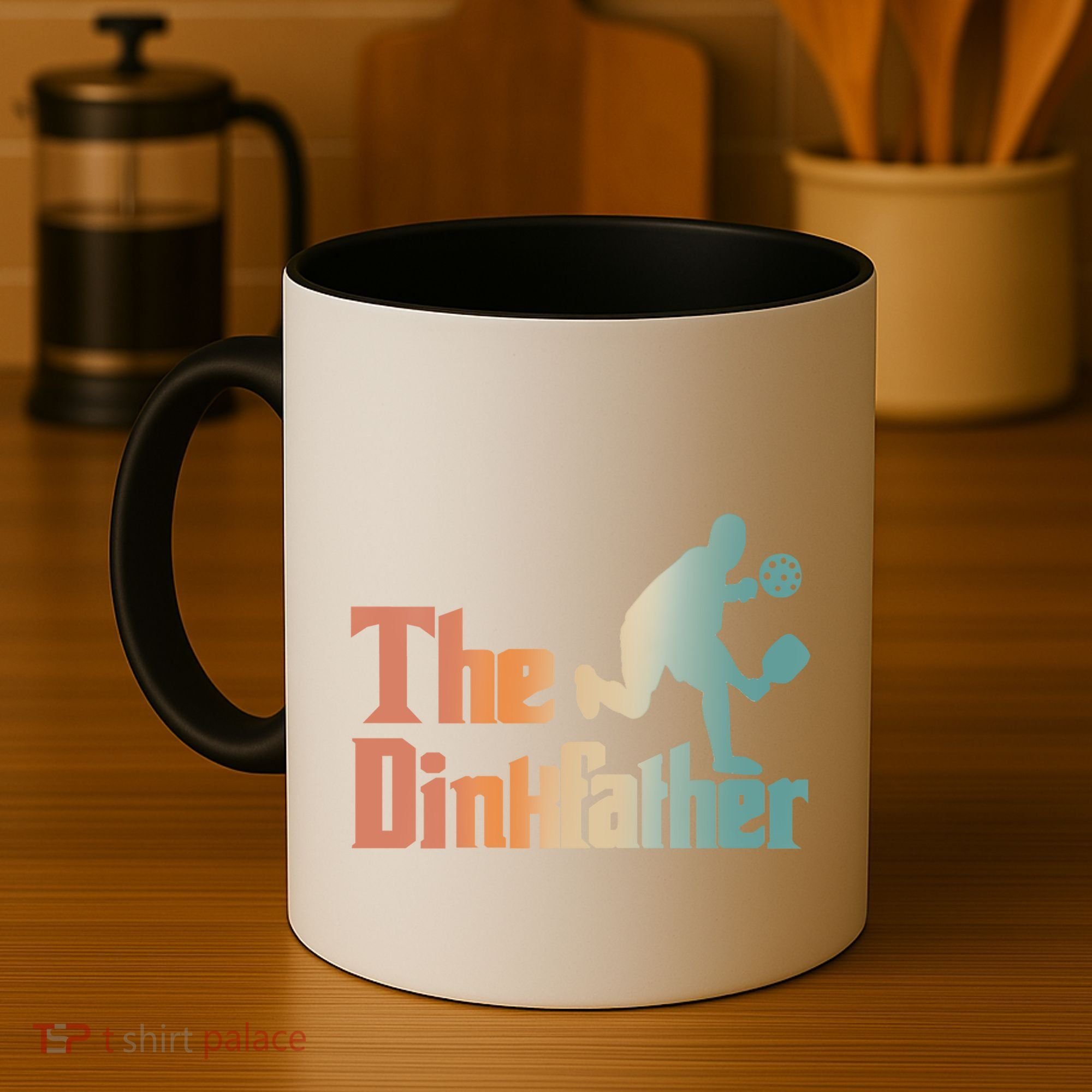 The Dinkfather Pickleball Dad Funny Pickleball FatherS Day Cool Gift Coffee Mug