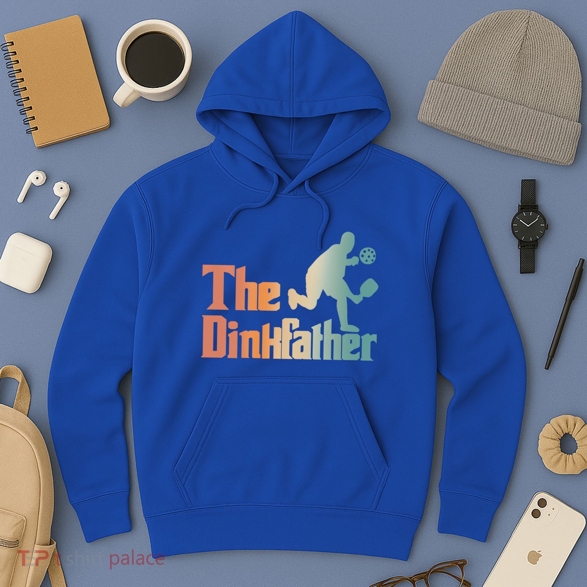 The Dinkfather Pickleball Dad Funny Pickleball FatherS Day Cool Gift Hoodie