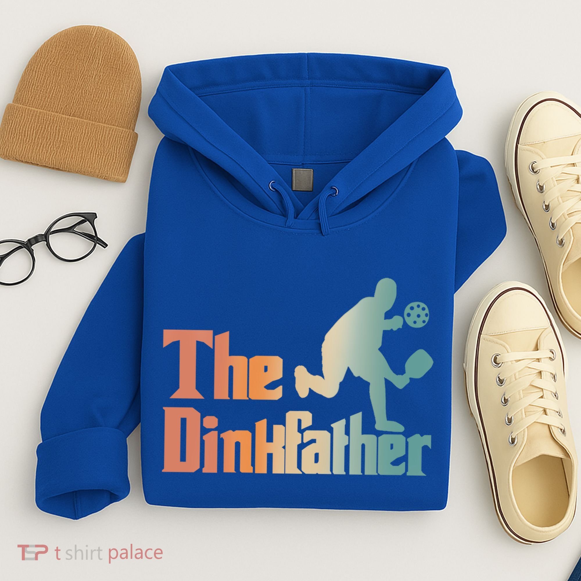 The Dinkfather Pickleball Dad Funny Pickleball FatherS Day Cool Gift Hoodie