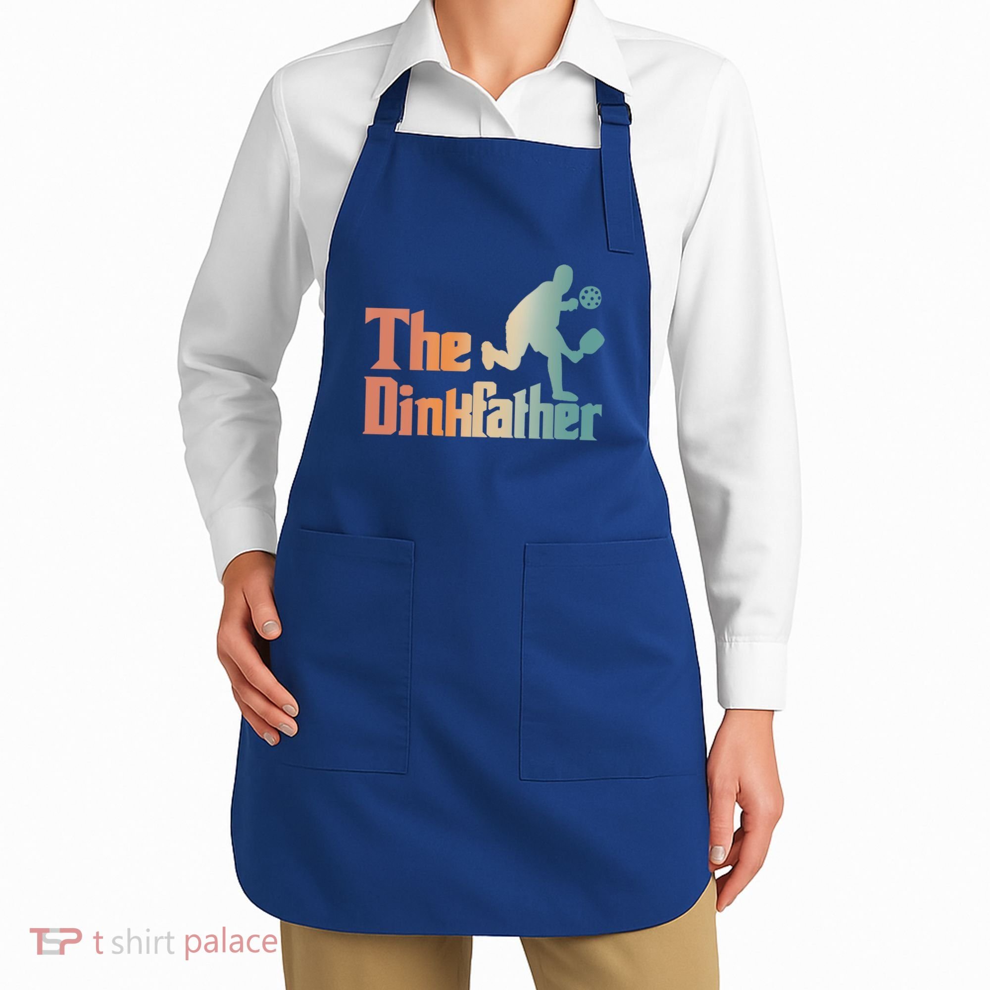 The Dinkfather Pickleball Dad Funny Pickleball FatherS Day Cool Gift Apron