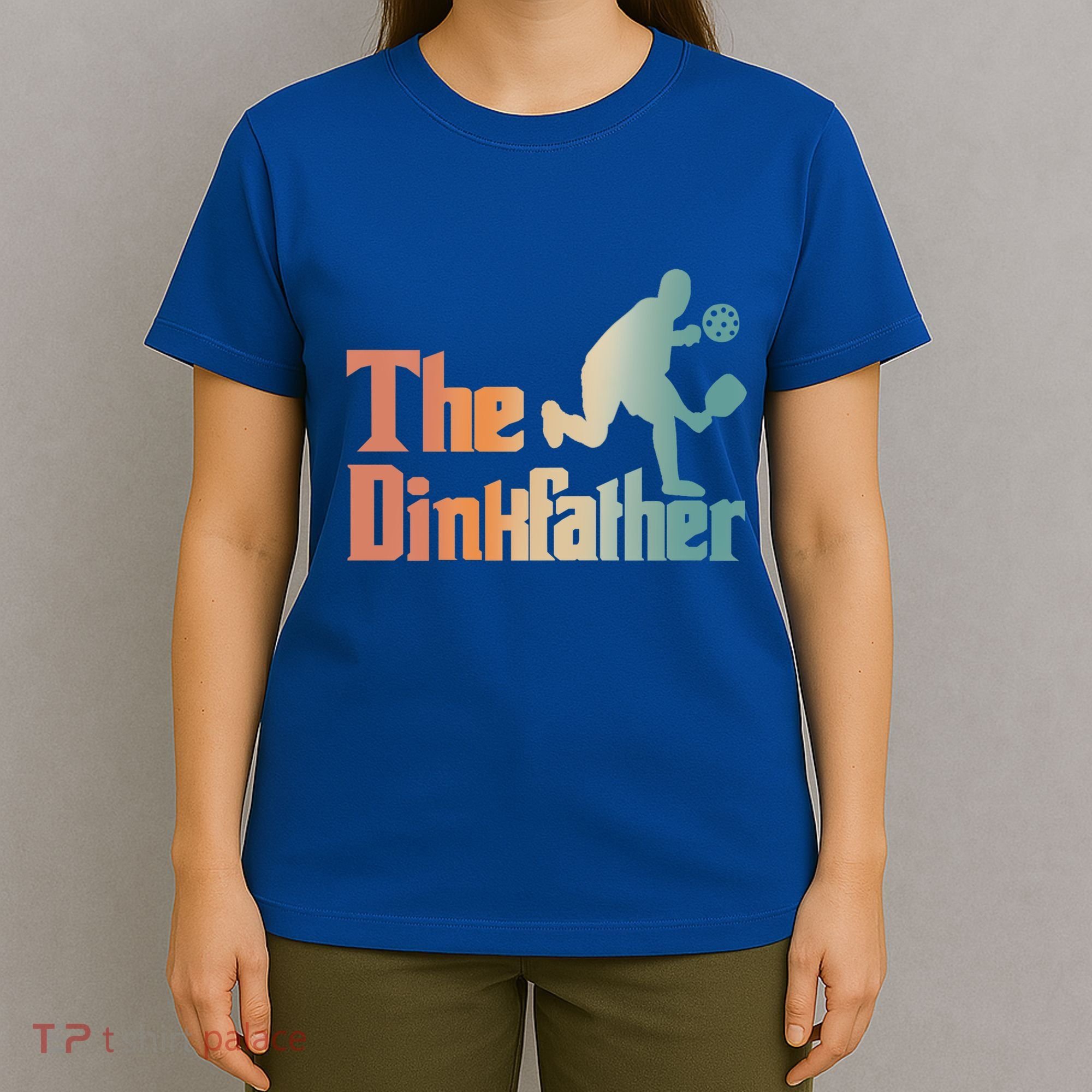 The Dinkfather Pickleball Dad Funny Pickleball FatherS Day Cool Gift T-Shirt