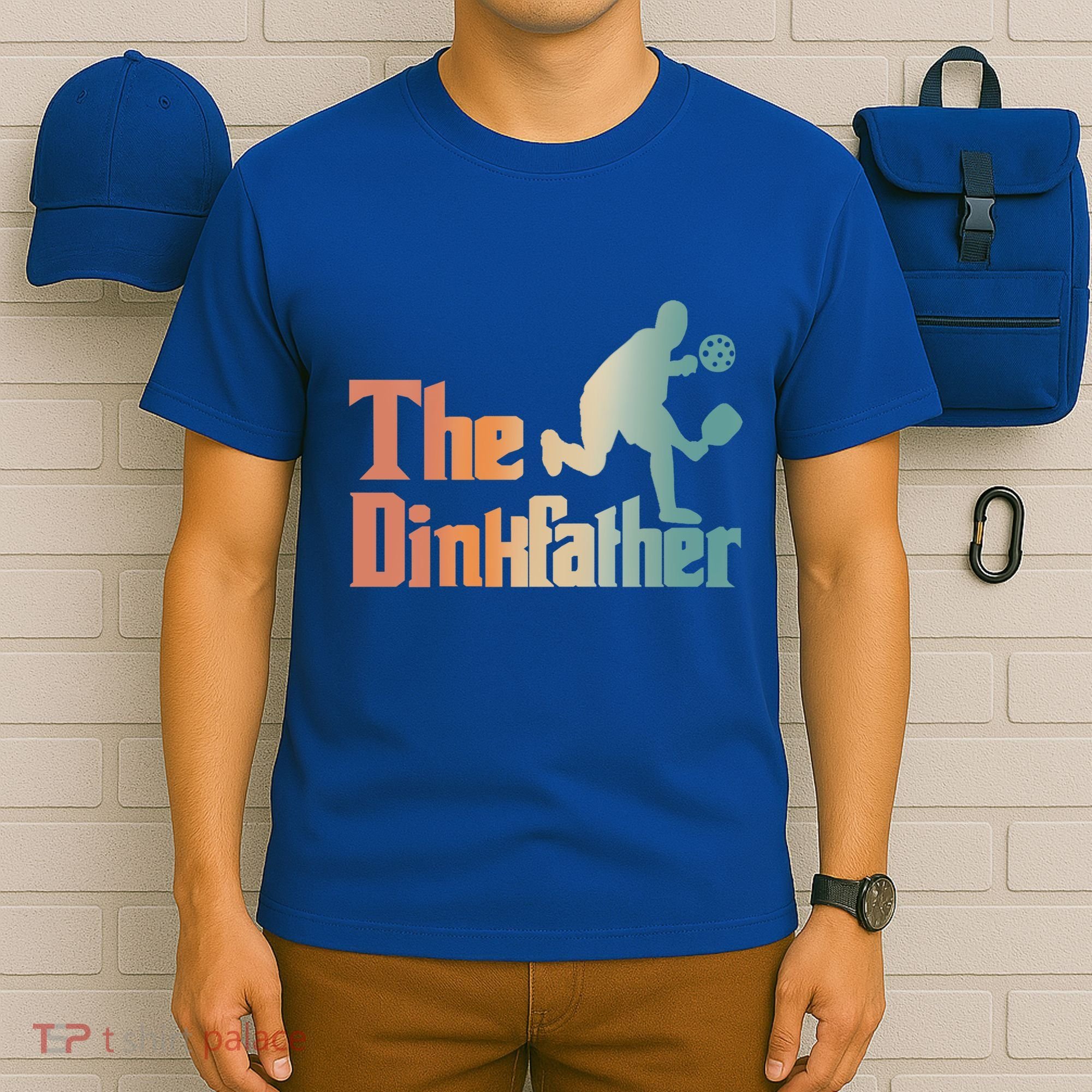 The Dinkfather Pickleball Dad Funny Pickleball FatherS Day Cool Gift T-Shirt