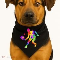 Tie Dye Pickleball Funny Dad Pickleball USA-Made Doggie Bandana thumb 1