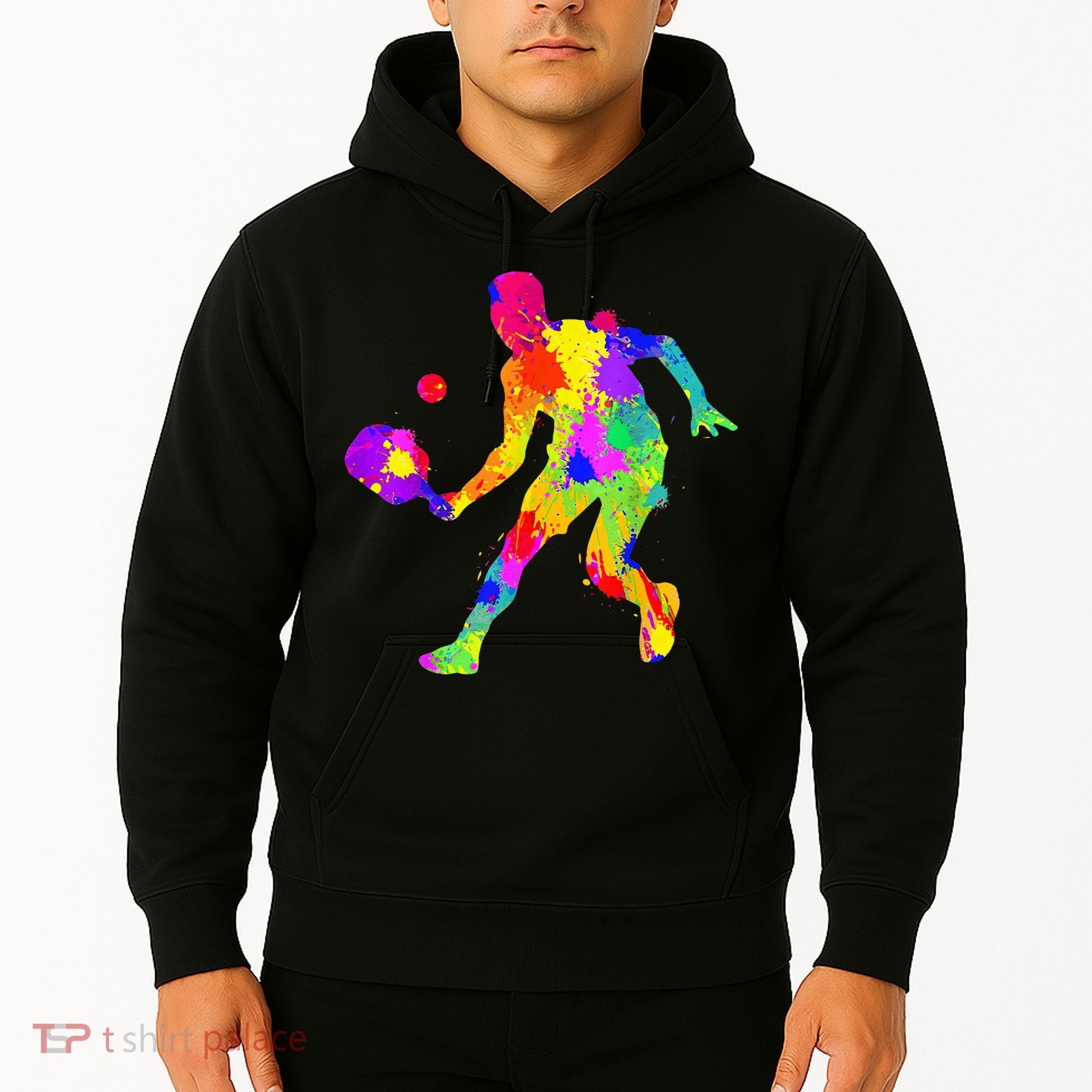 Tie Dye Pickleball Funny Dad Pickleball Hoodie