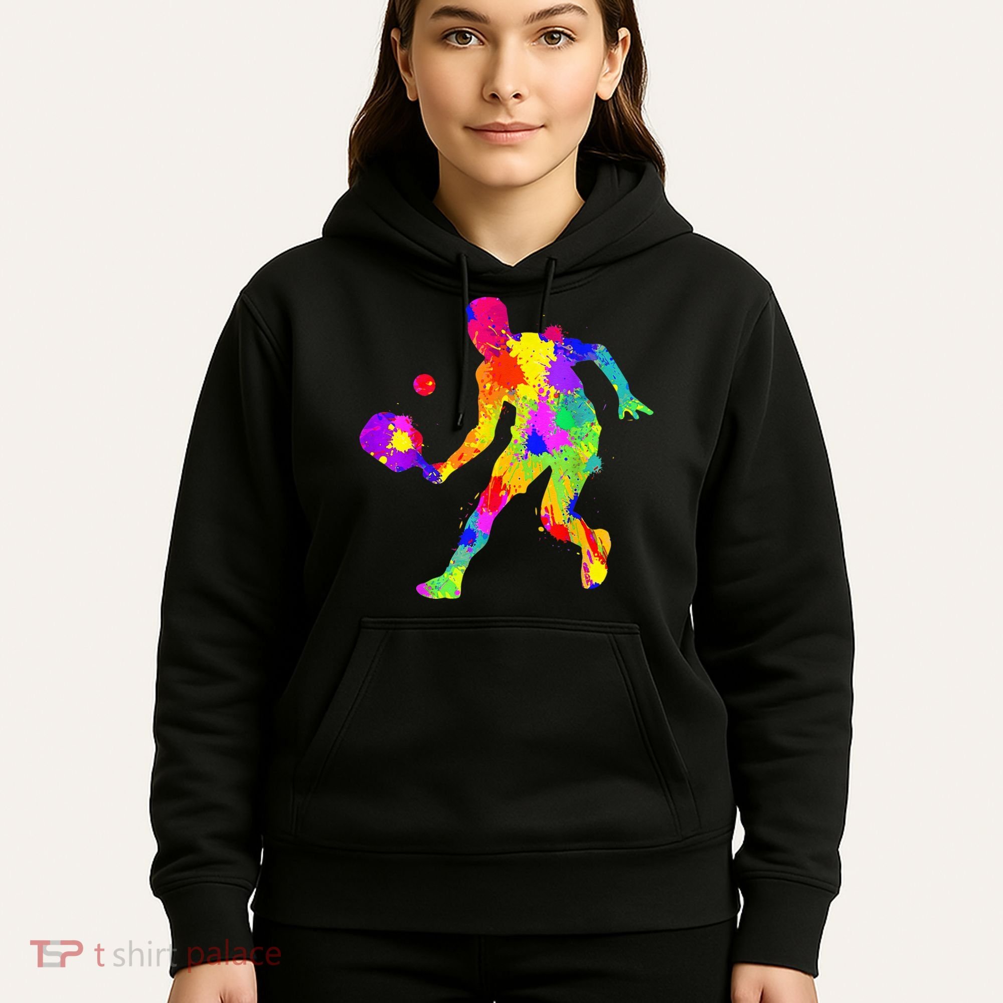 Tie Dye Pickleball Funny Dad Pickleball Hoodie