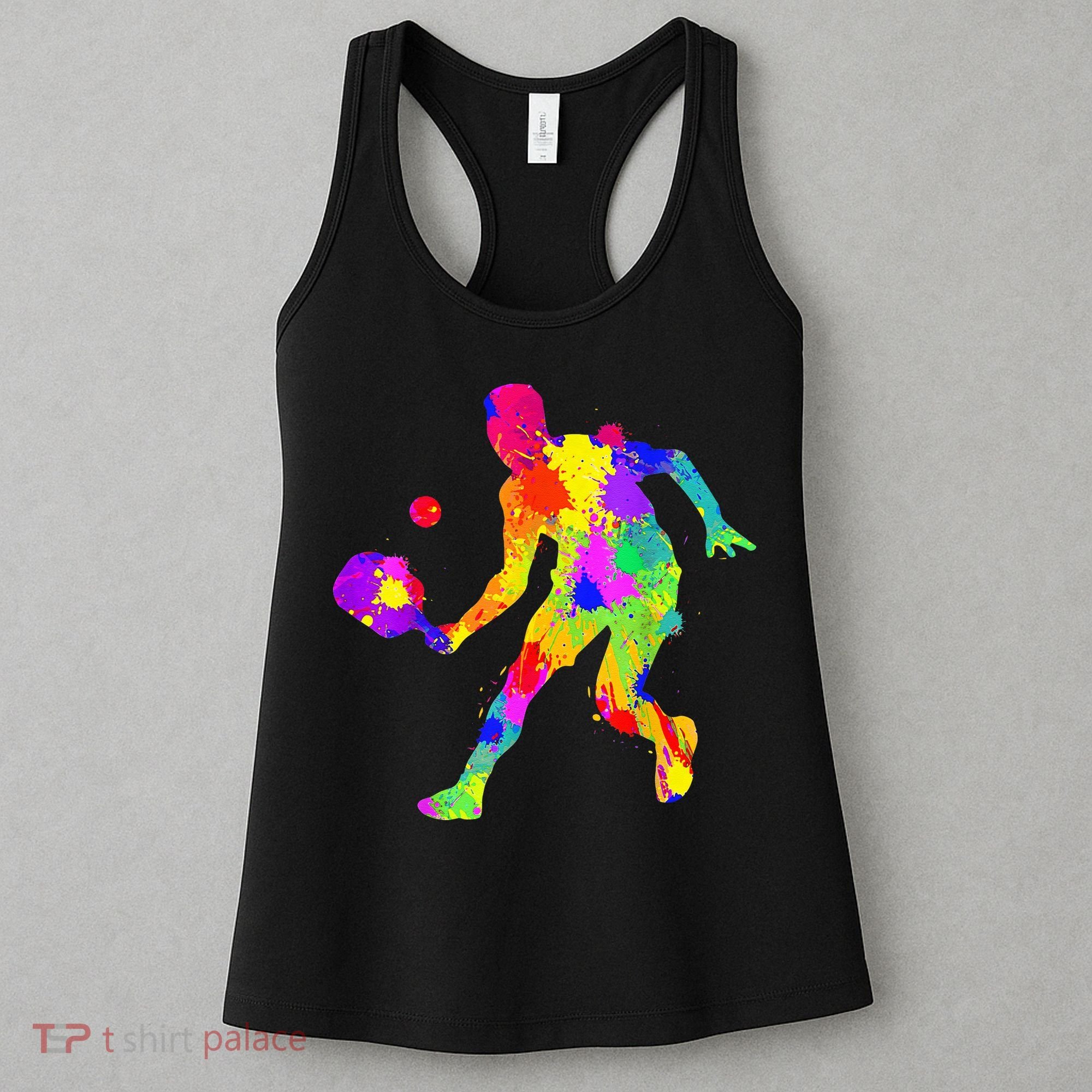 Tie Dye Pickleball Funny Dad Pickleball Women's Tank Top