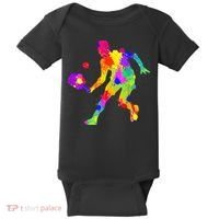 Tie Dye Pickleball Funny Dad Pickleball Baby Bodysuit thumb 0