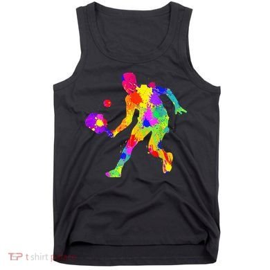 Tie Dye Pickleball Funny Dad Pickleball Tank Top